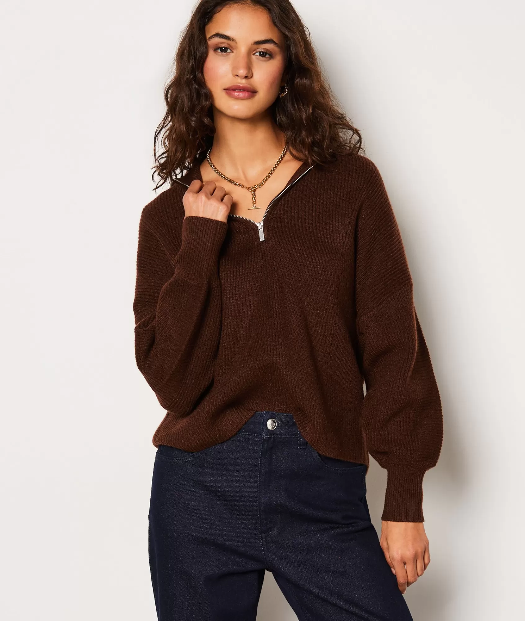 Etam Half-zip Collars>Pull col camionneur