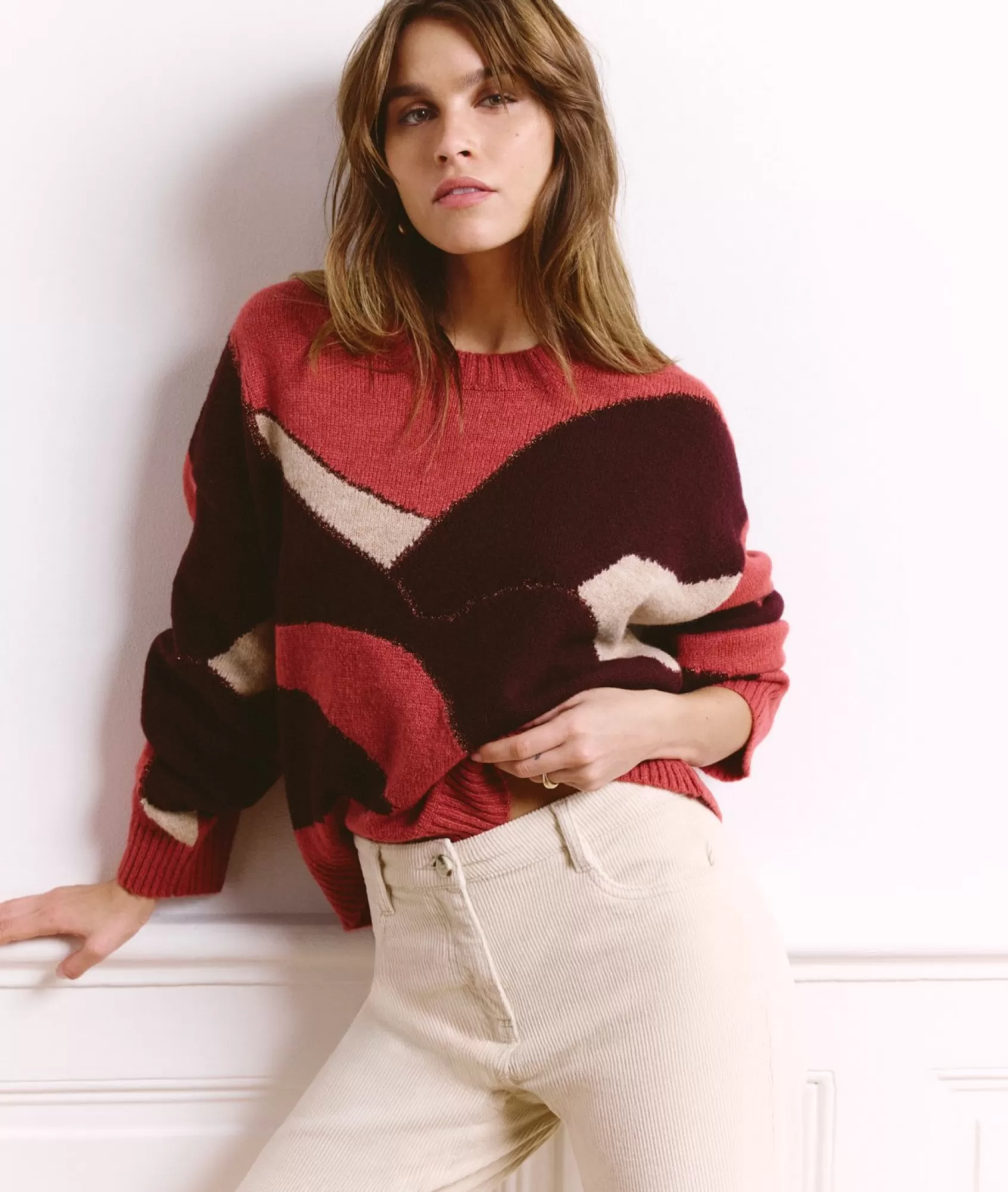 Etam Crewnecks>Pull col rond à motifs