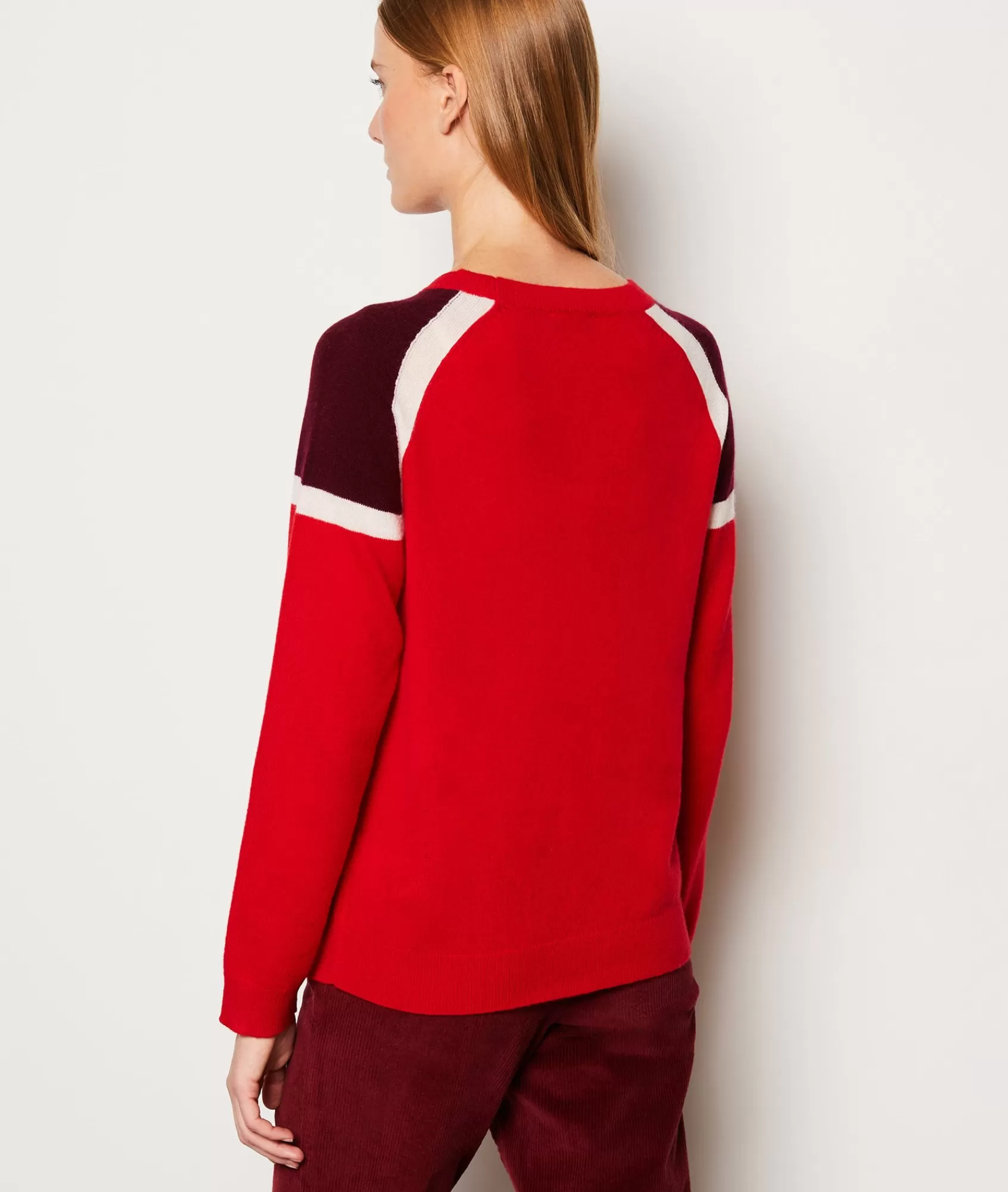 Etam Crewnecks>Pull col rond cachemire patch épaules