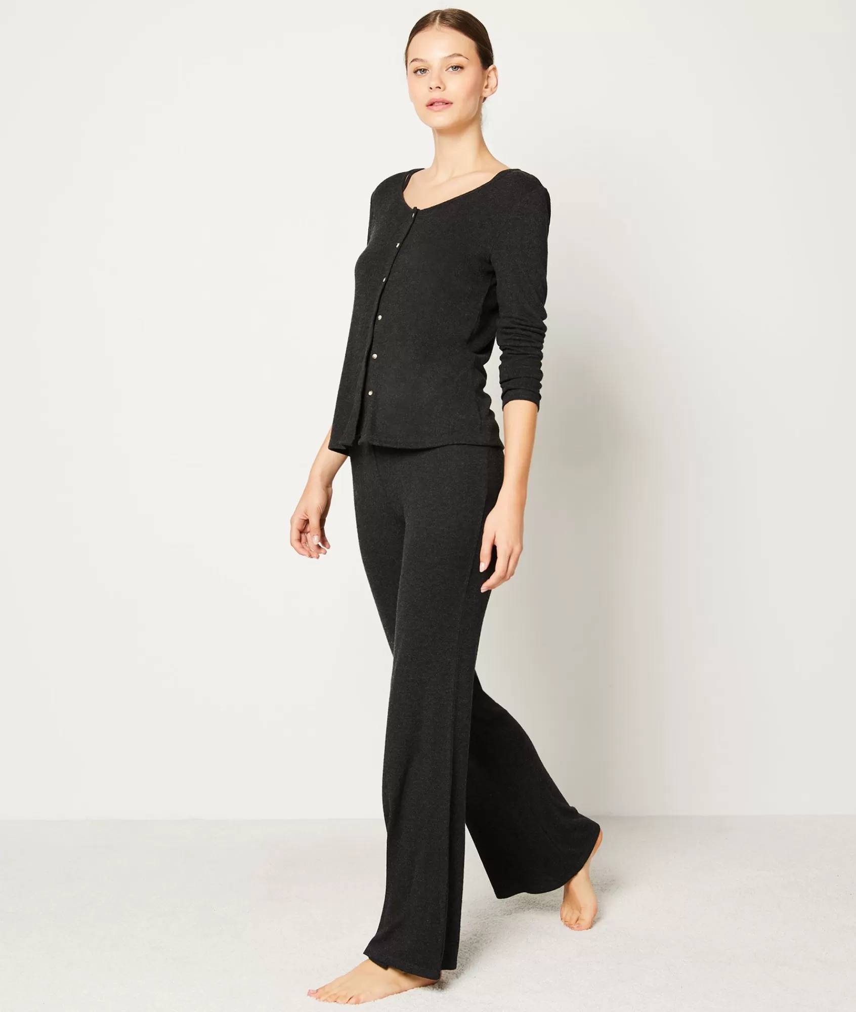 Etam Loungewear | Pyjama Bottoms>Pyjama trousers with a flared cut