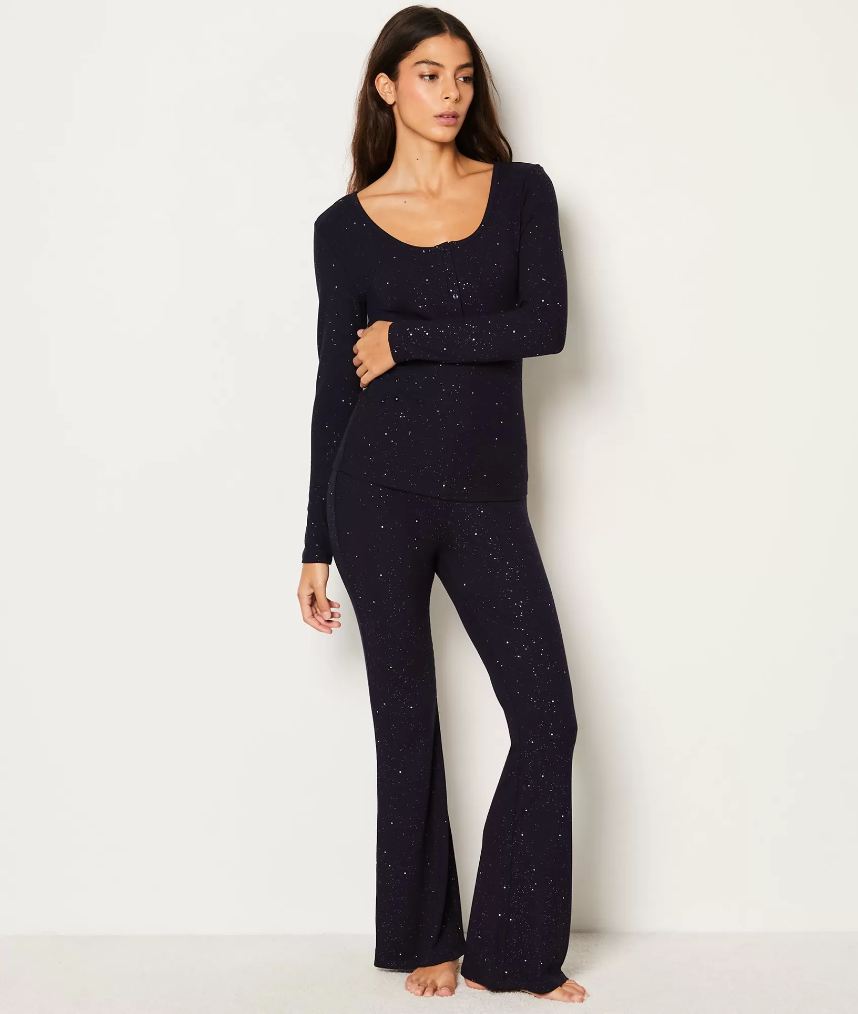 Etam Pyjama Bottoms>Ribbed Pyjama Bottoms