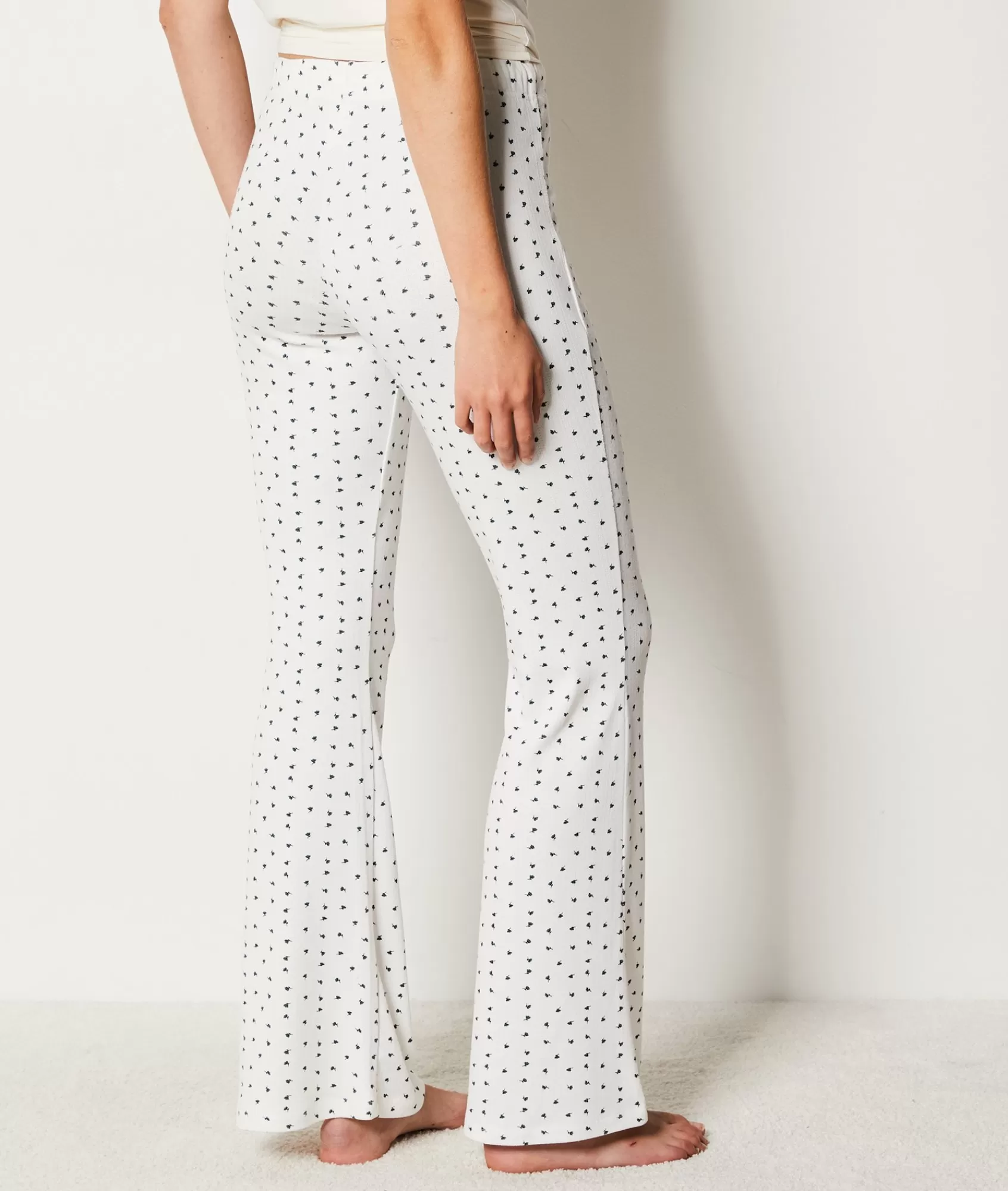 Etam Pyjama Bottoms>Ribbed Pyjama Trousers