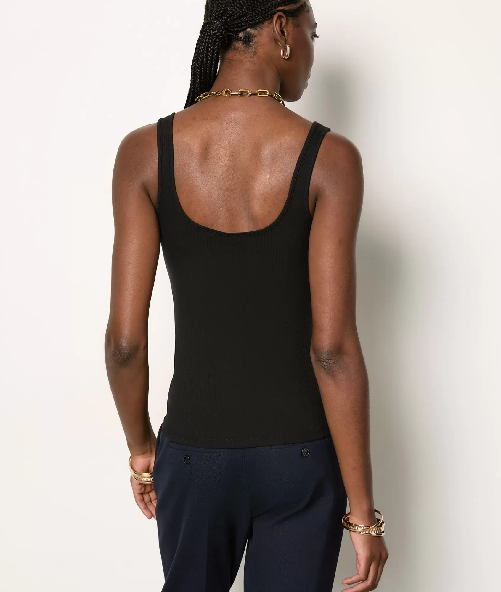 Etam Tanks & Camis>Ribbed Tank Top