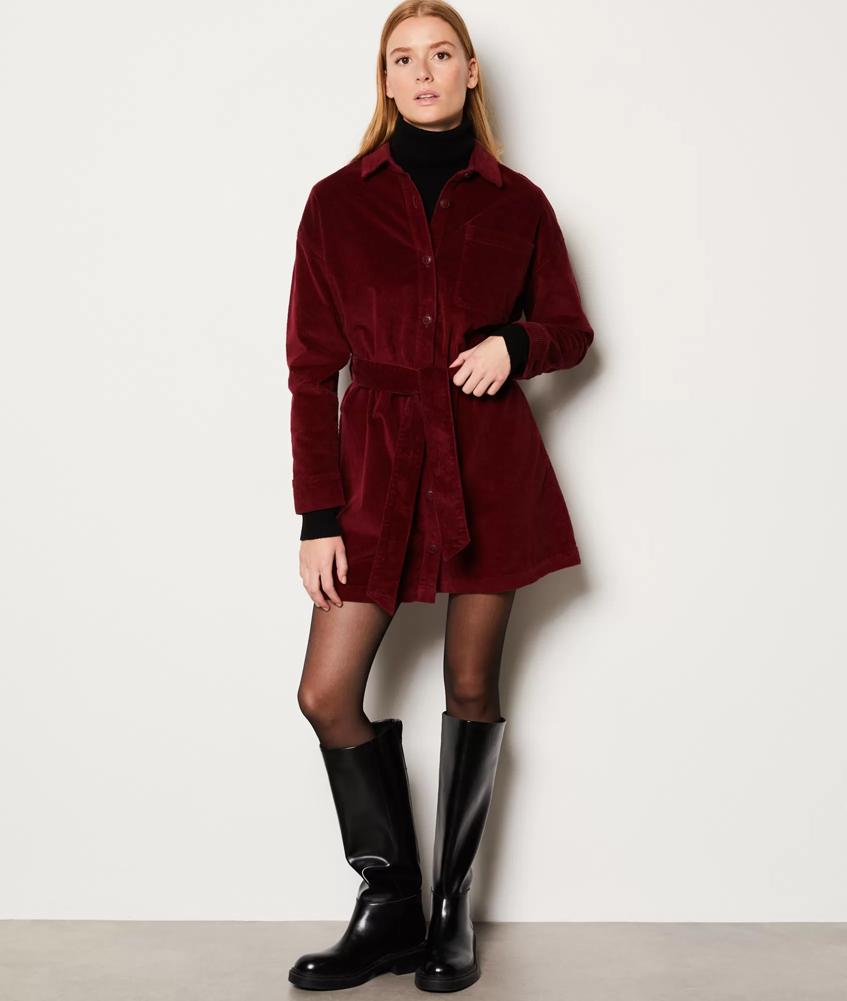 Etam Mini Dresses>Robe courte côtelée en coton