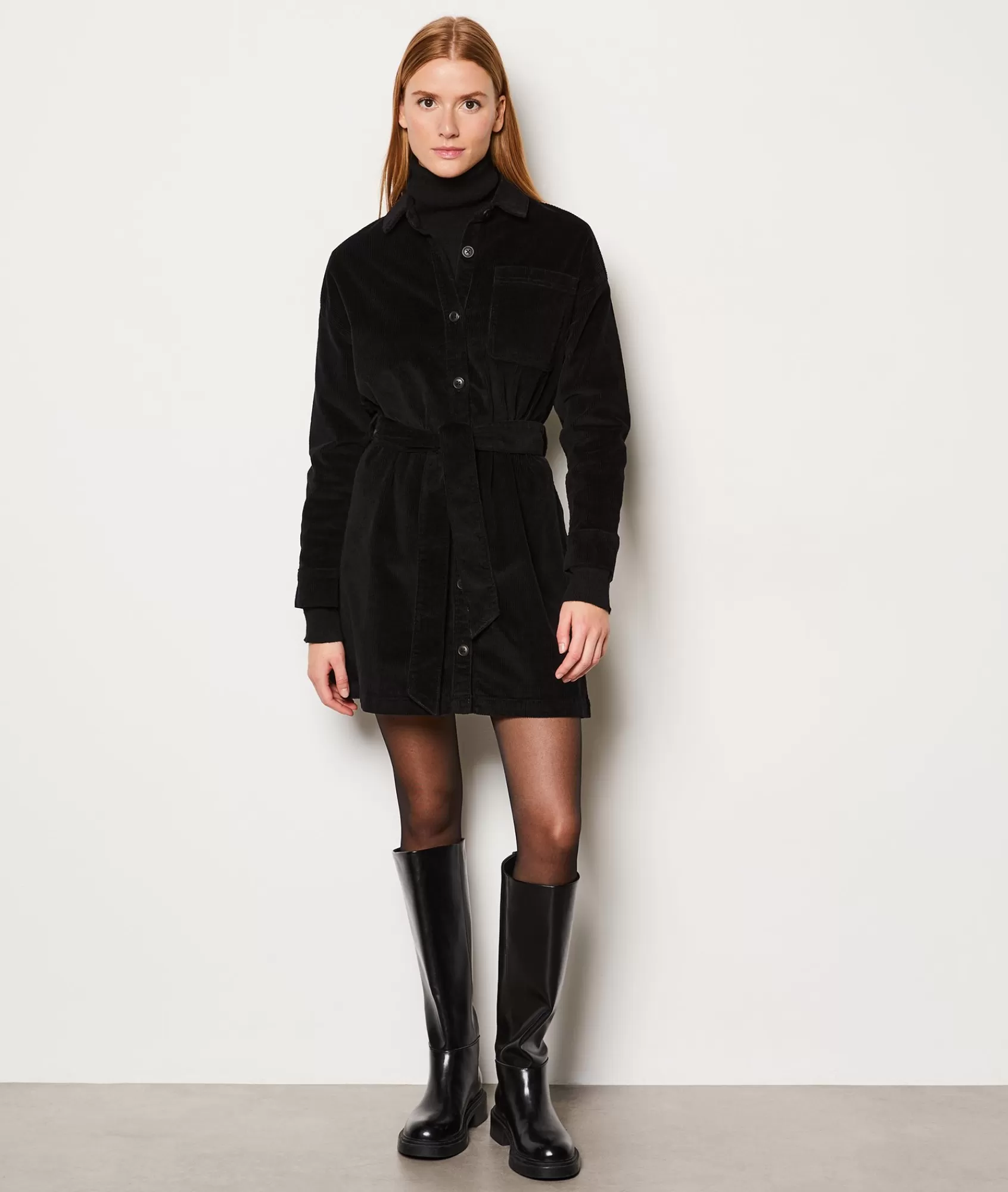 Etam Mini Dresses>Robe courte côtelée en coton