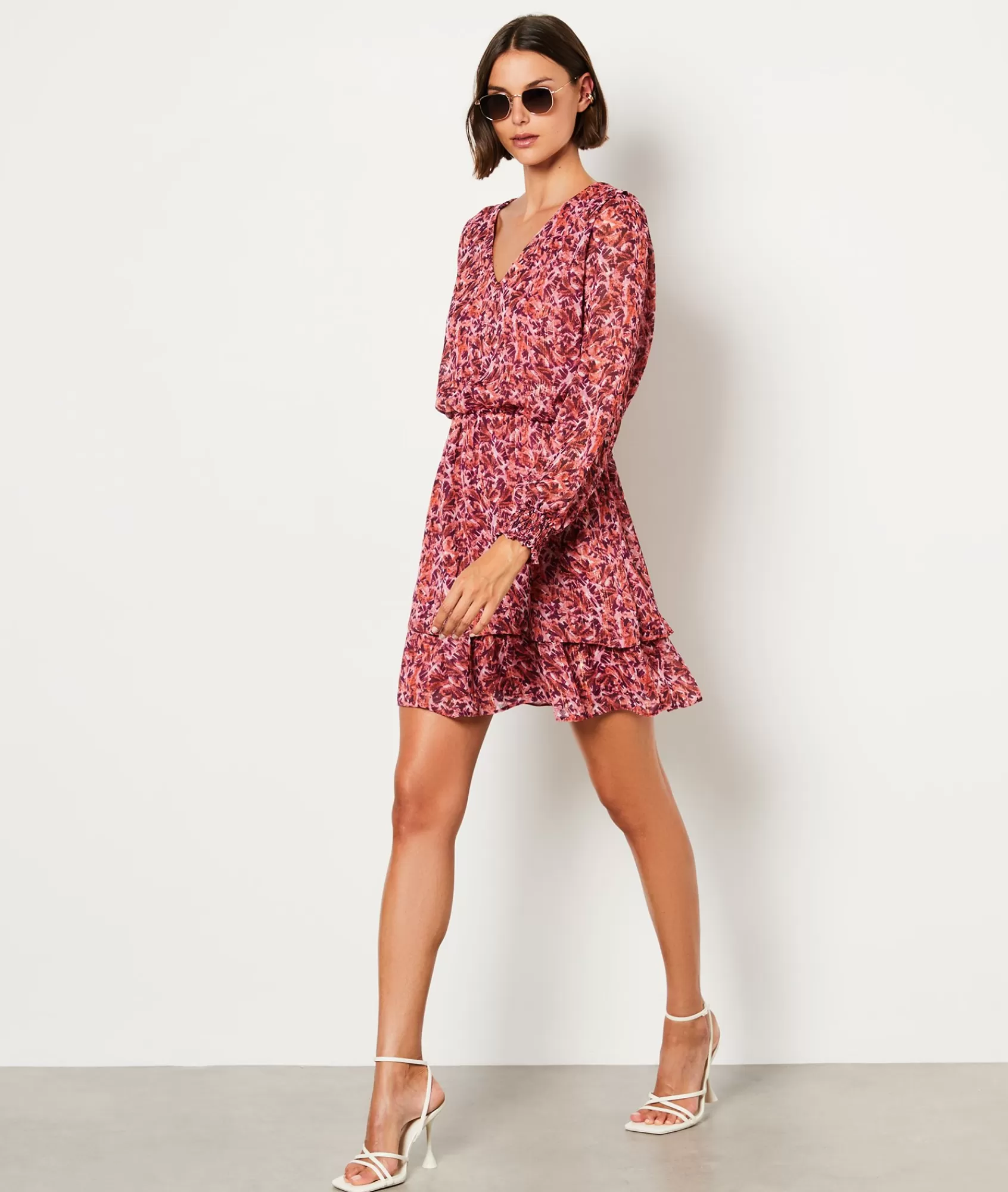 Etam Mini Dresses>Robe courte manches longues imprimé