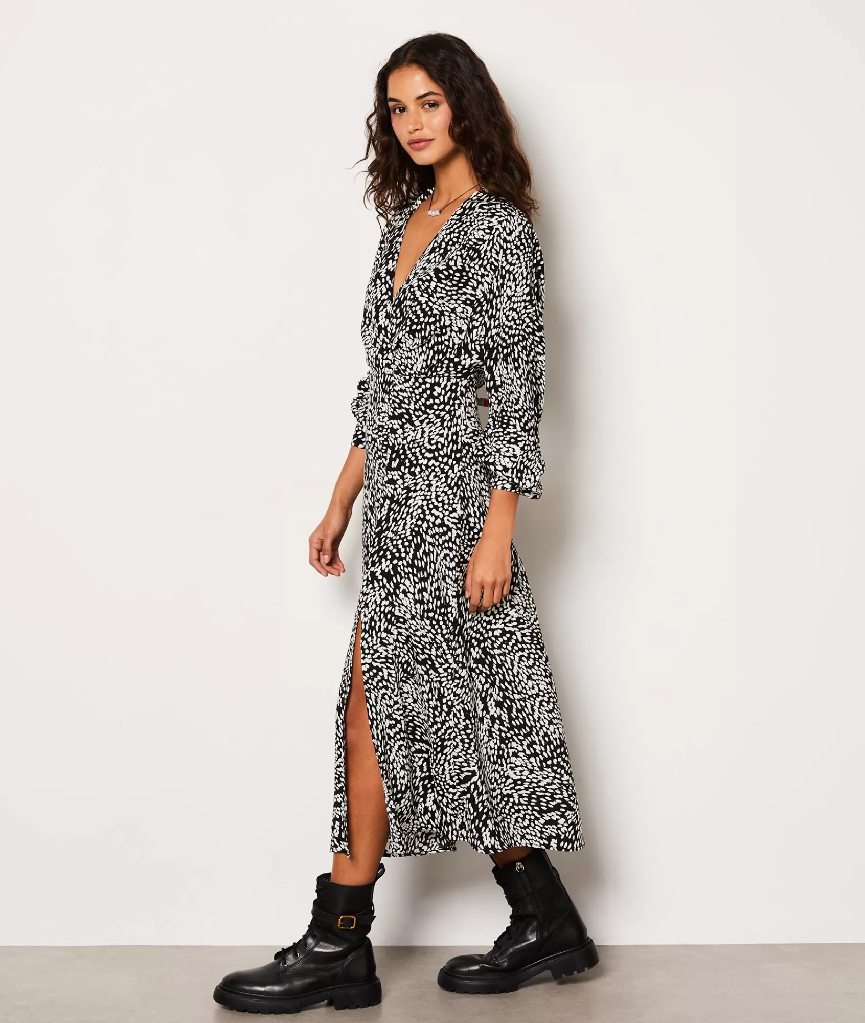 Etam Maxi Dresses>Robe longue à motifs manches 3/4
