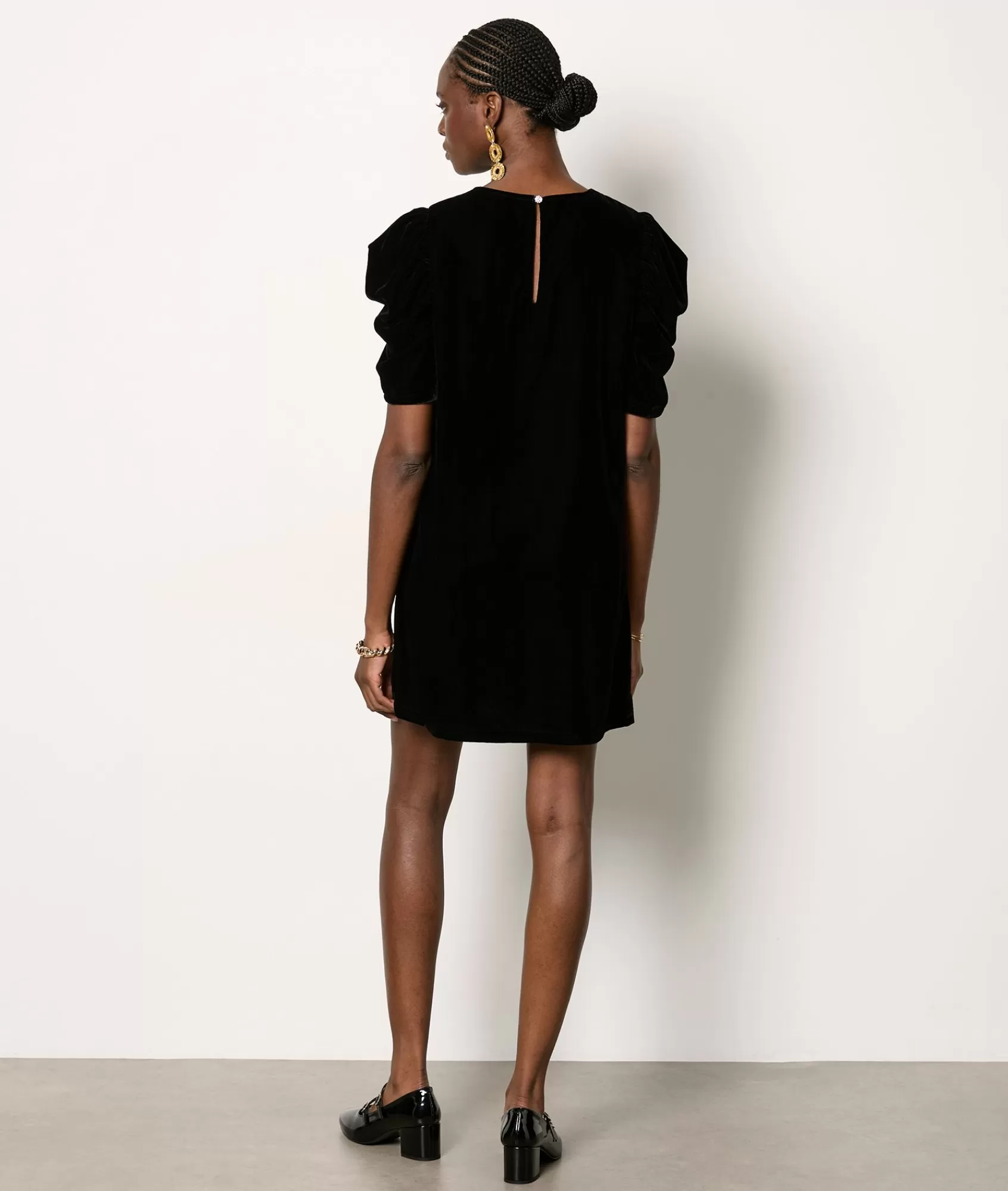 Etam Mini Dresses>Robe manches ballons en velours