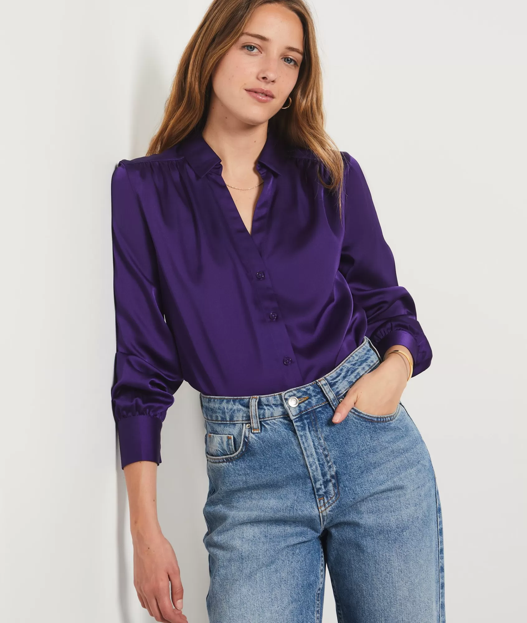 Etam Flowy Shirts | Classic Shirts>Satin Shirt