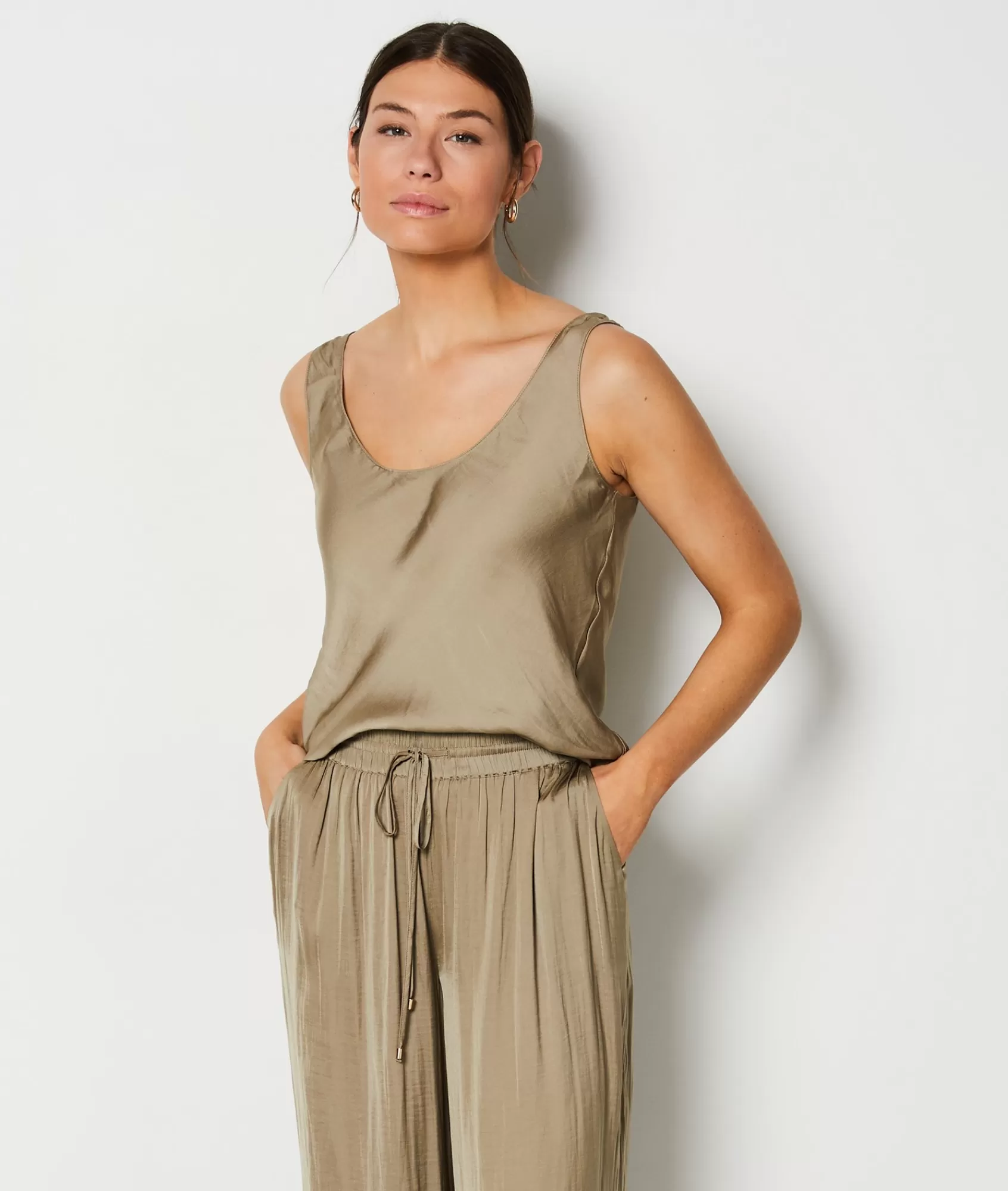 Etam Pyjama Tops>Satin Tank Top