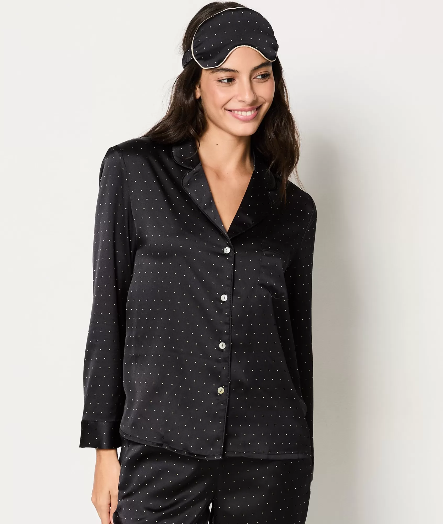 Etam 2 And 3-piece Pyjamas>Set cadeau pyjama et masque satiné