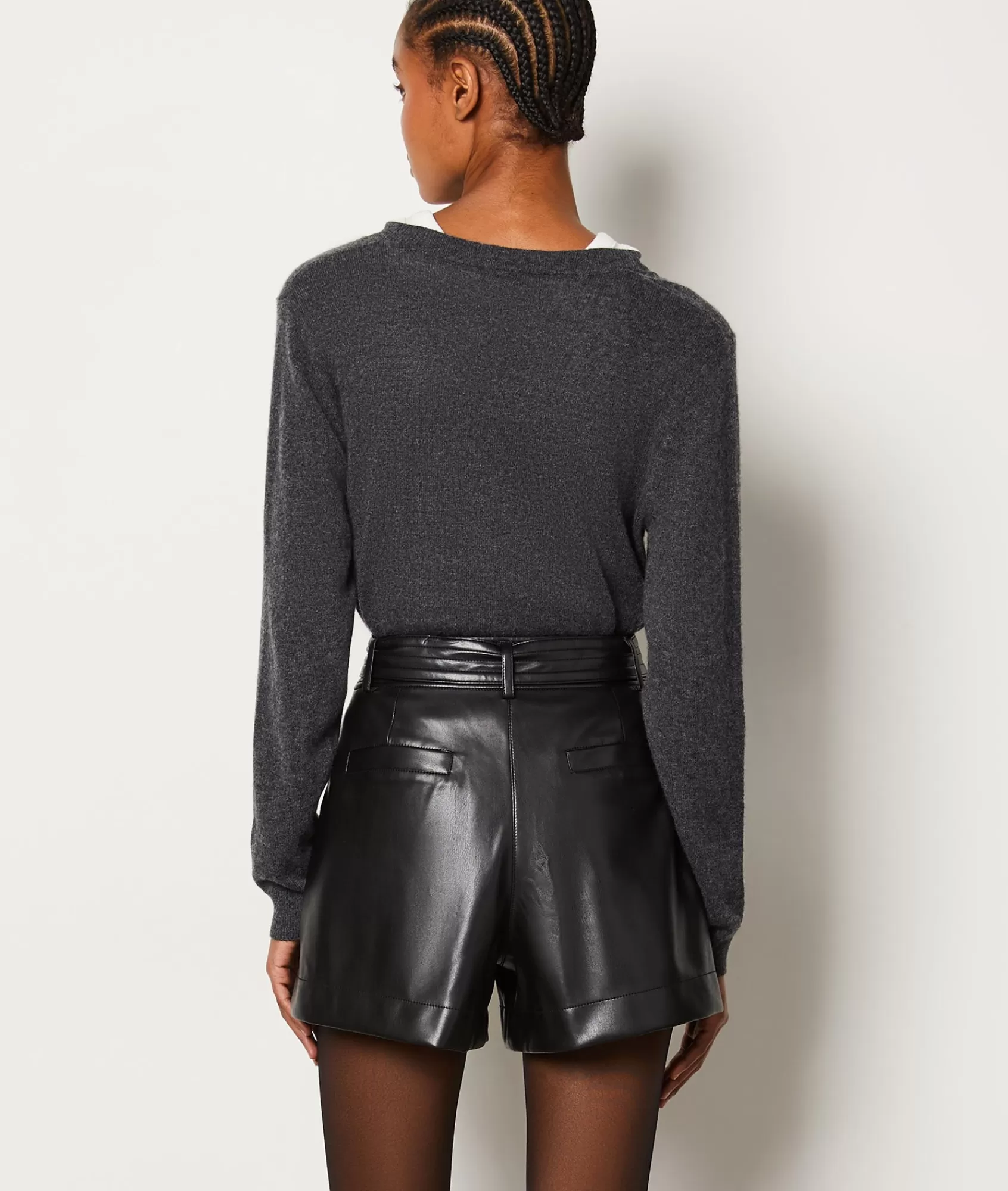 Etam Shorts>Short ceinturé effet cuir