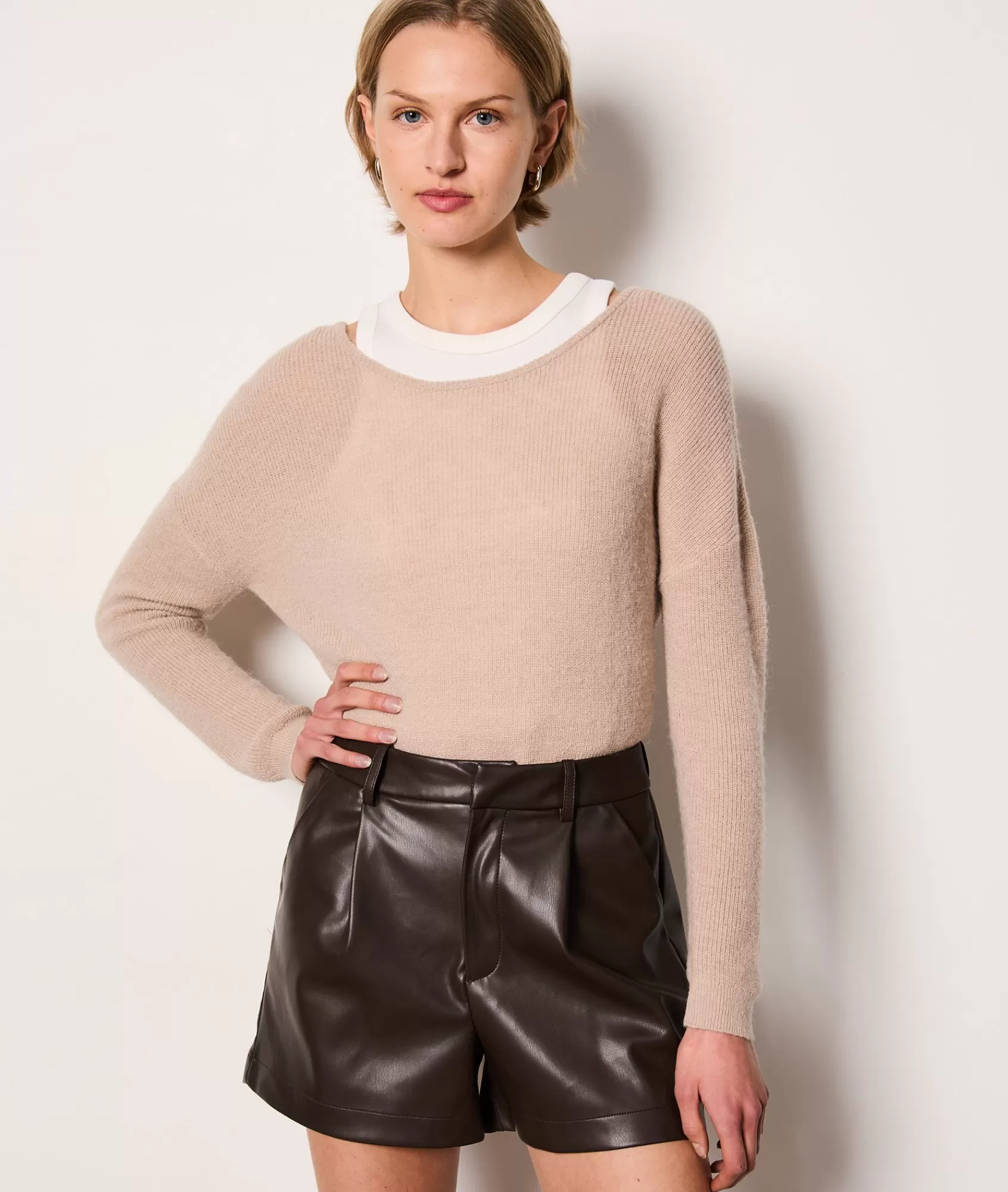 Etam Shorts>Short en simili cuir