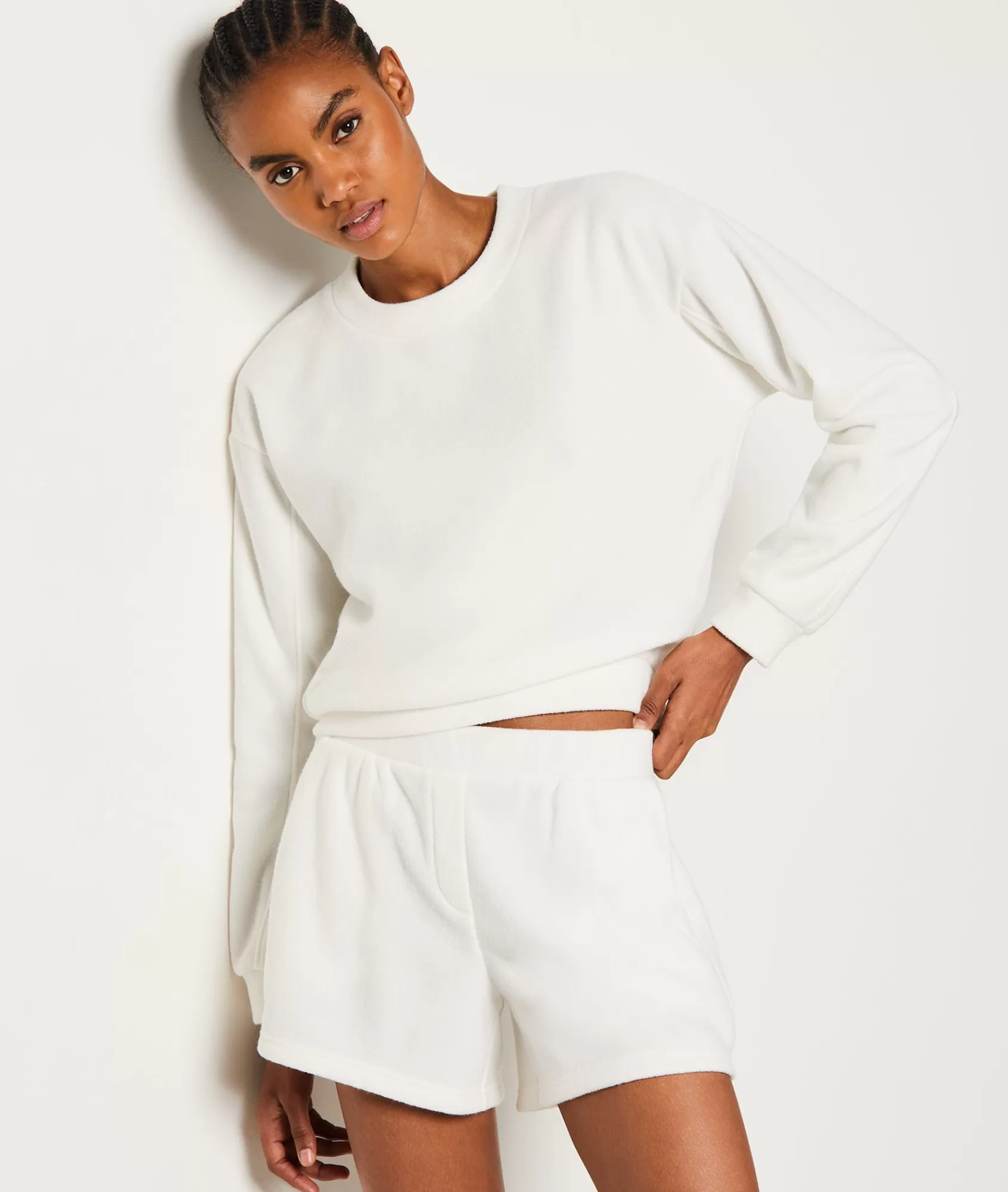 Etam Loungewear | Pyjama Bottoms>Short molleton granulé