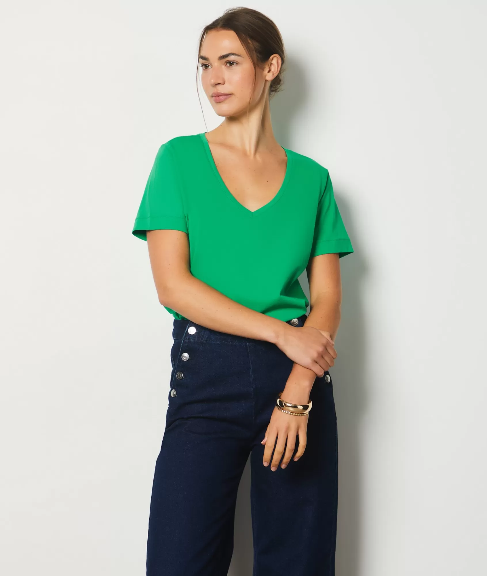 Etam T-shirts>Short-sleeved T-shirt 100% Cotton