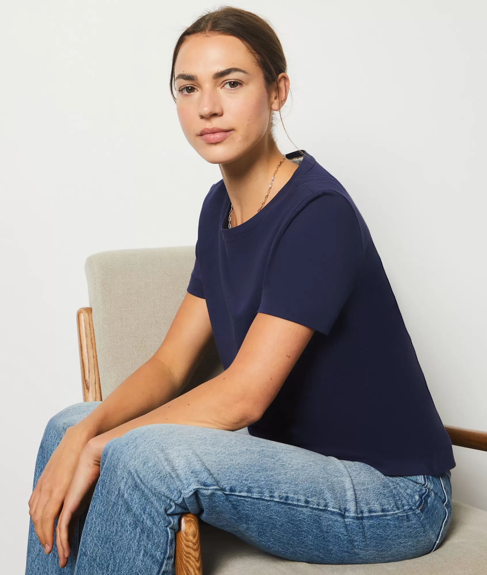 Etam T-shirts>Short-sleeved T-shirt 100% Cotton