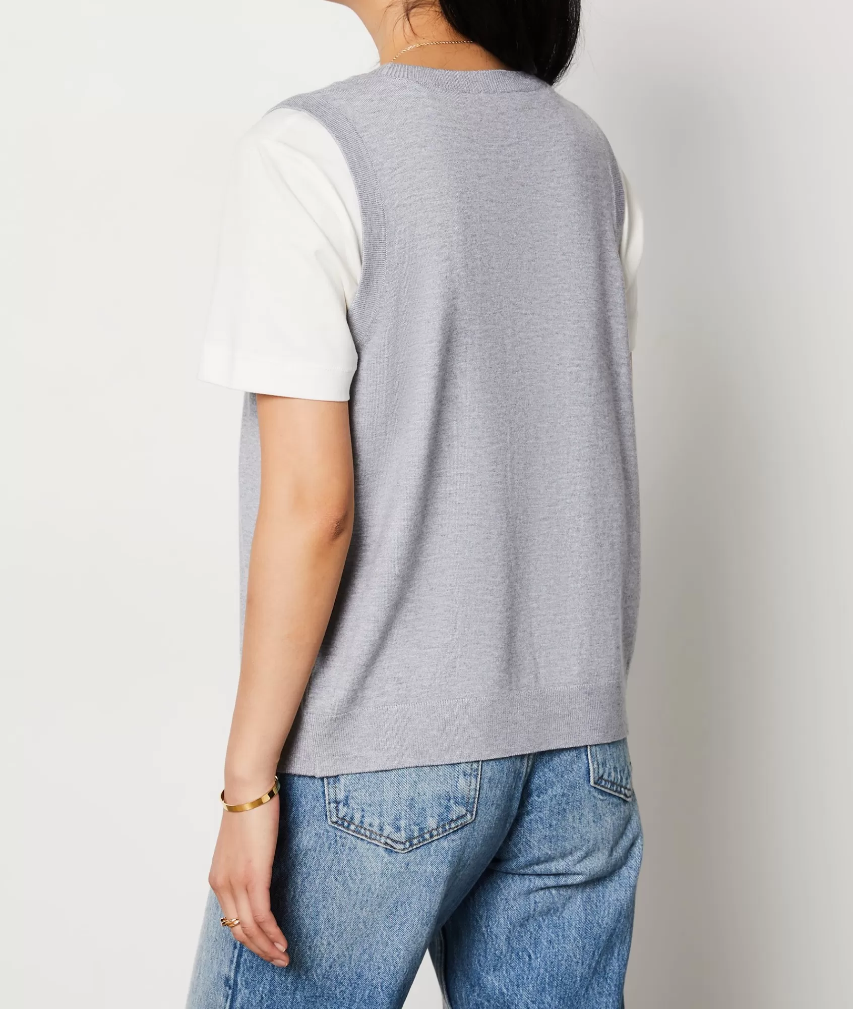 Etam Long Sleeves | Sleeveless>Sleeveless sweater with buttons
