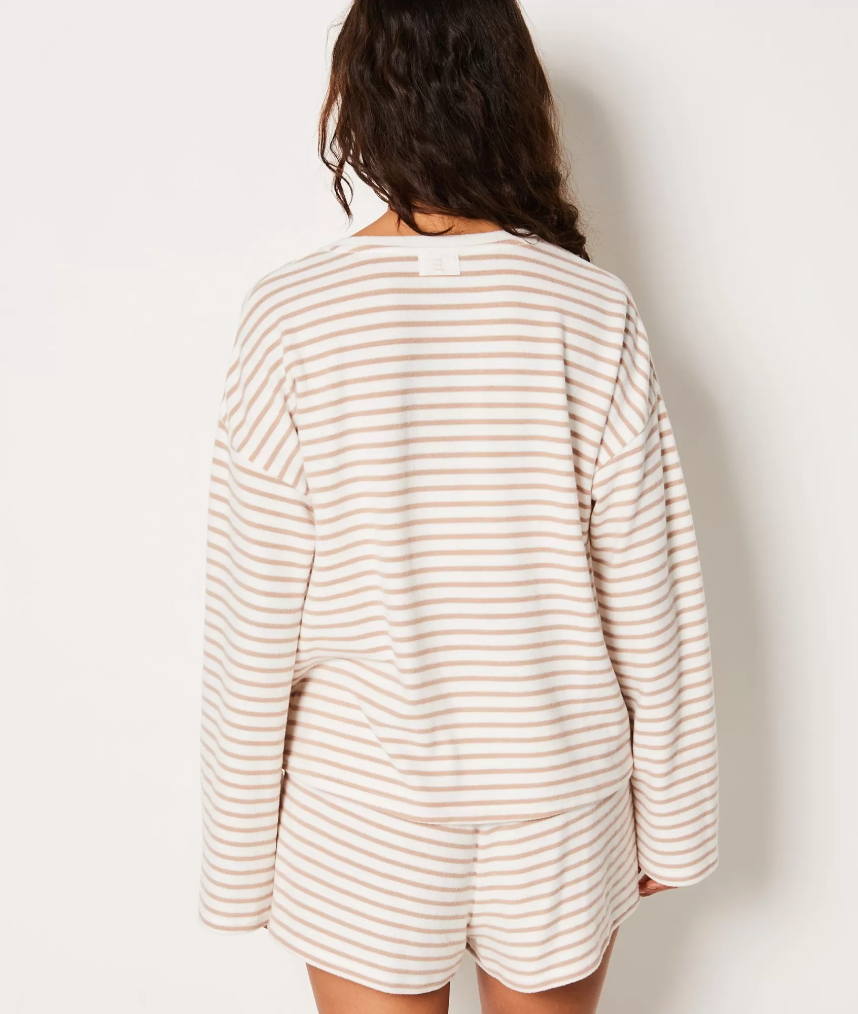 Etam Loungewear | Pyjama Ponchos, Sweatshirts & Jackets>Striped Pyjama Sweatshirt