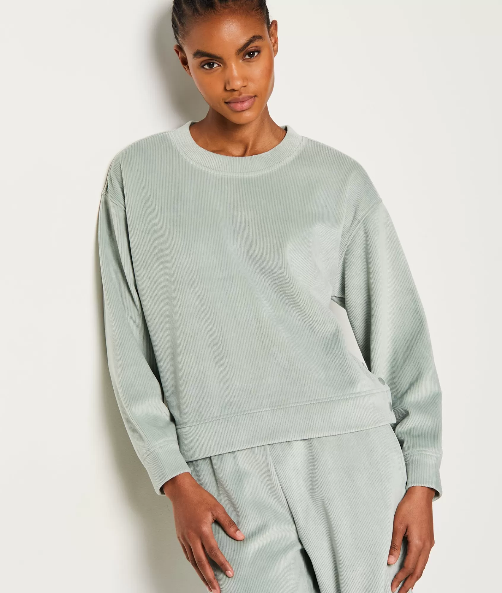 Etam Loungewear | Pyjama Ponchos, Sweatshirts & Jackets>Sweat de pyjama côtelé