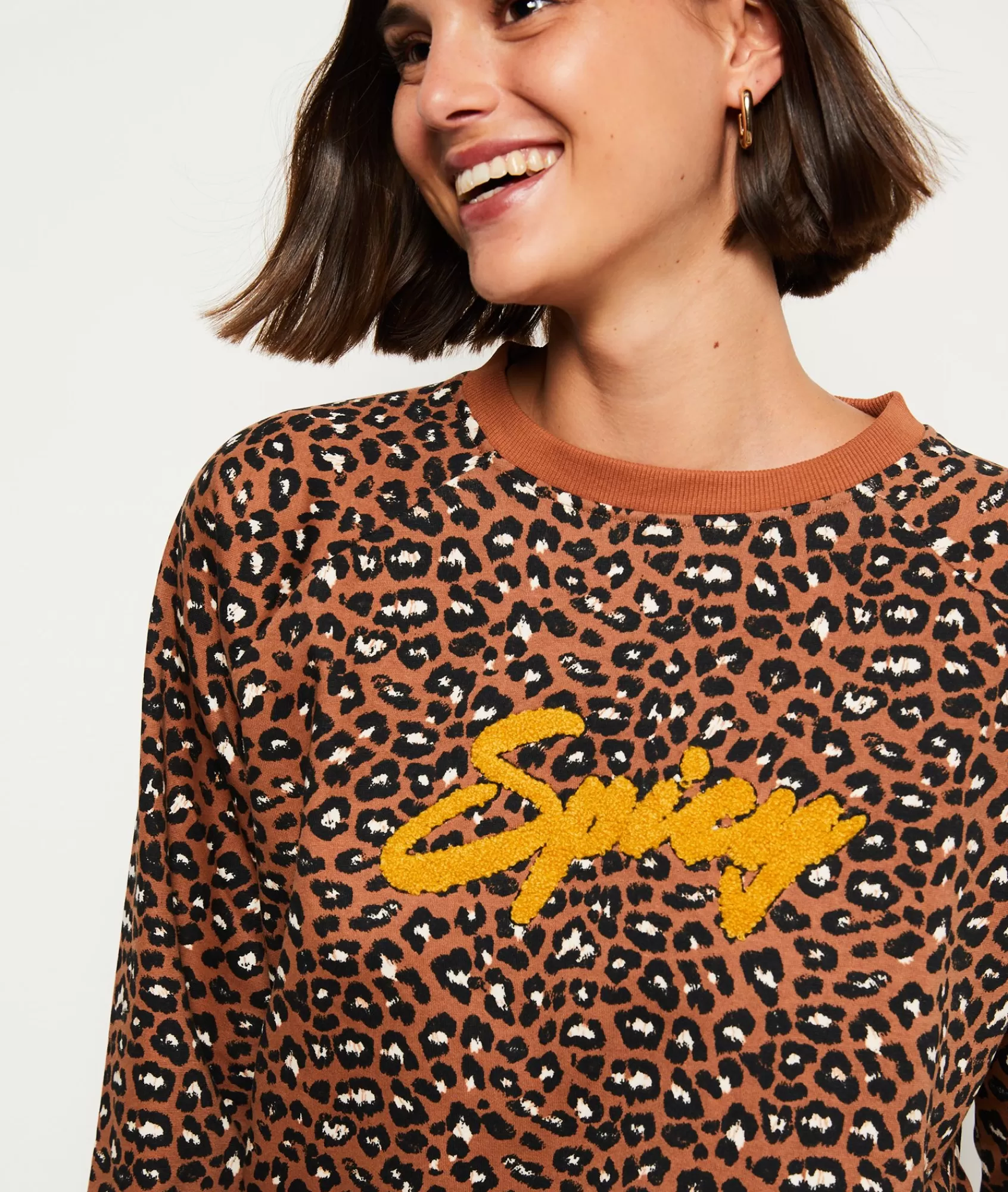 Etam Crewnecks>Sweat imprimé "Spicy" en coton
