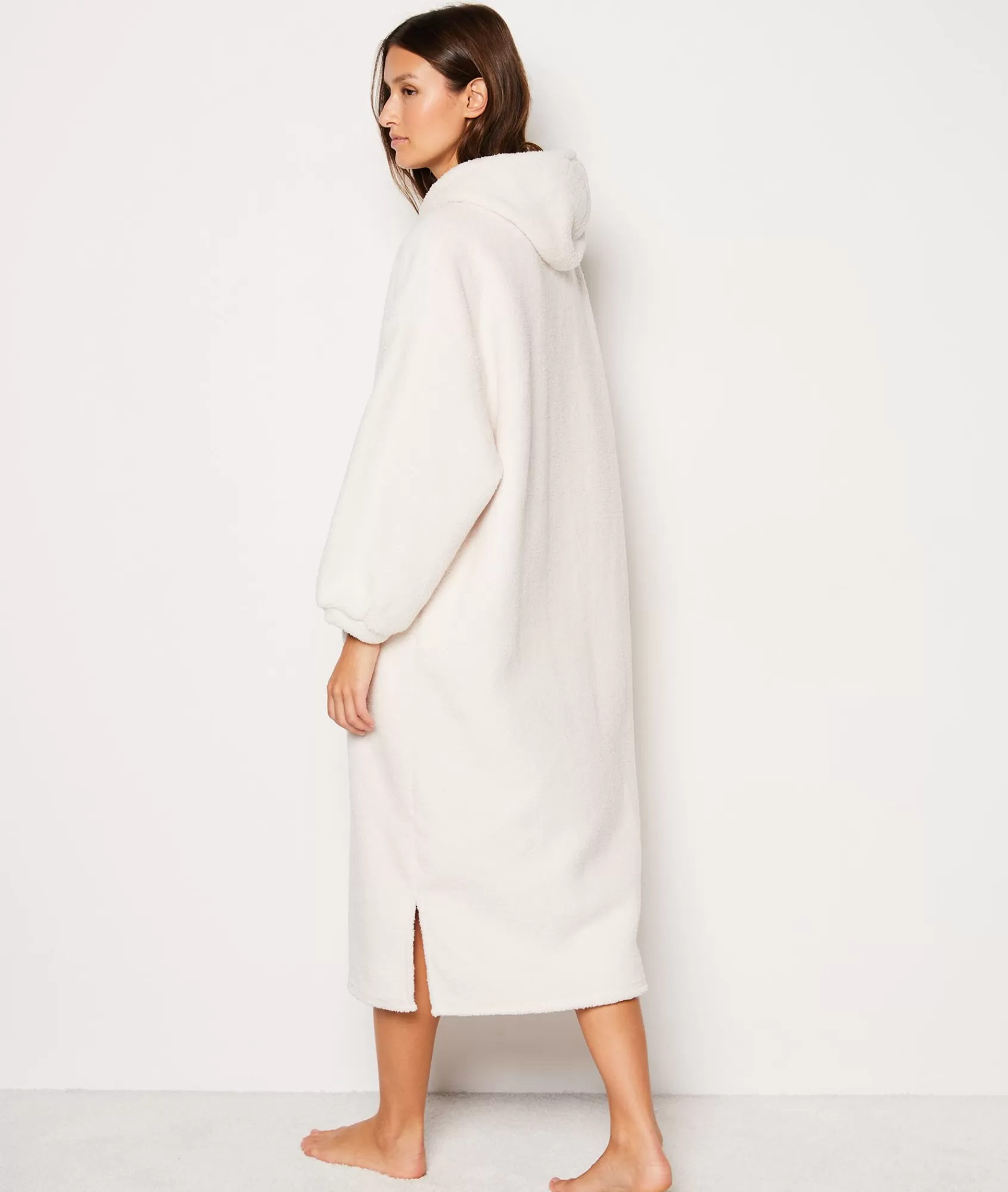 Etam Pyjama Ponchos, Sweatshirts & Jackets | Pyjama Tops>Sweat plaid à capuche polaire