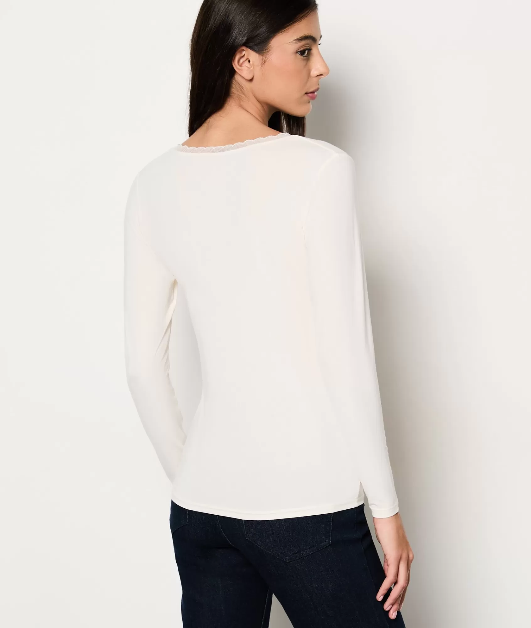 Etam Pyjama Tops>Thermal knit Long-sleeved T-shirt