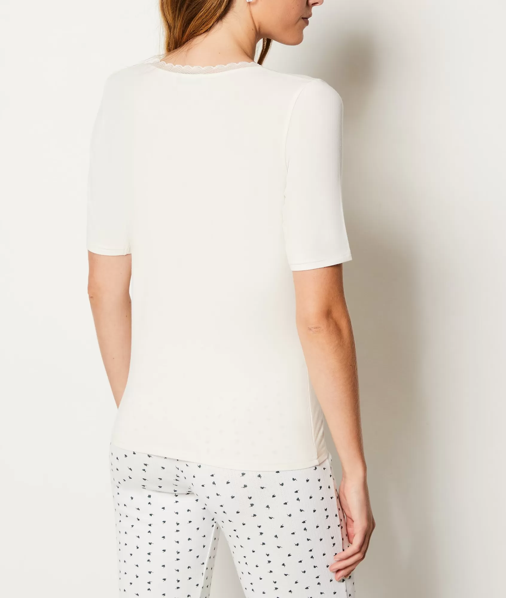 Etam Pyjama Tops>Thermal Knit T-Shirt