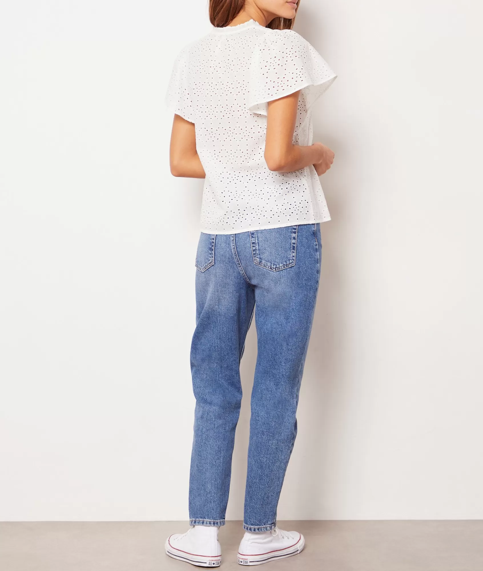 Etam T-shirts>Top manches courtes  broderie anglaise