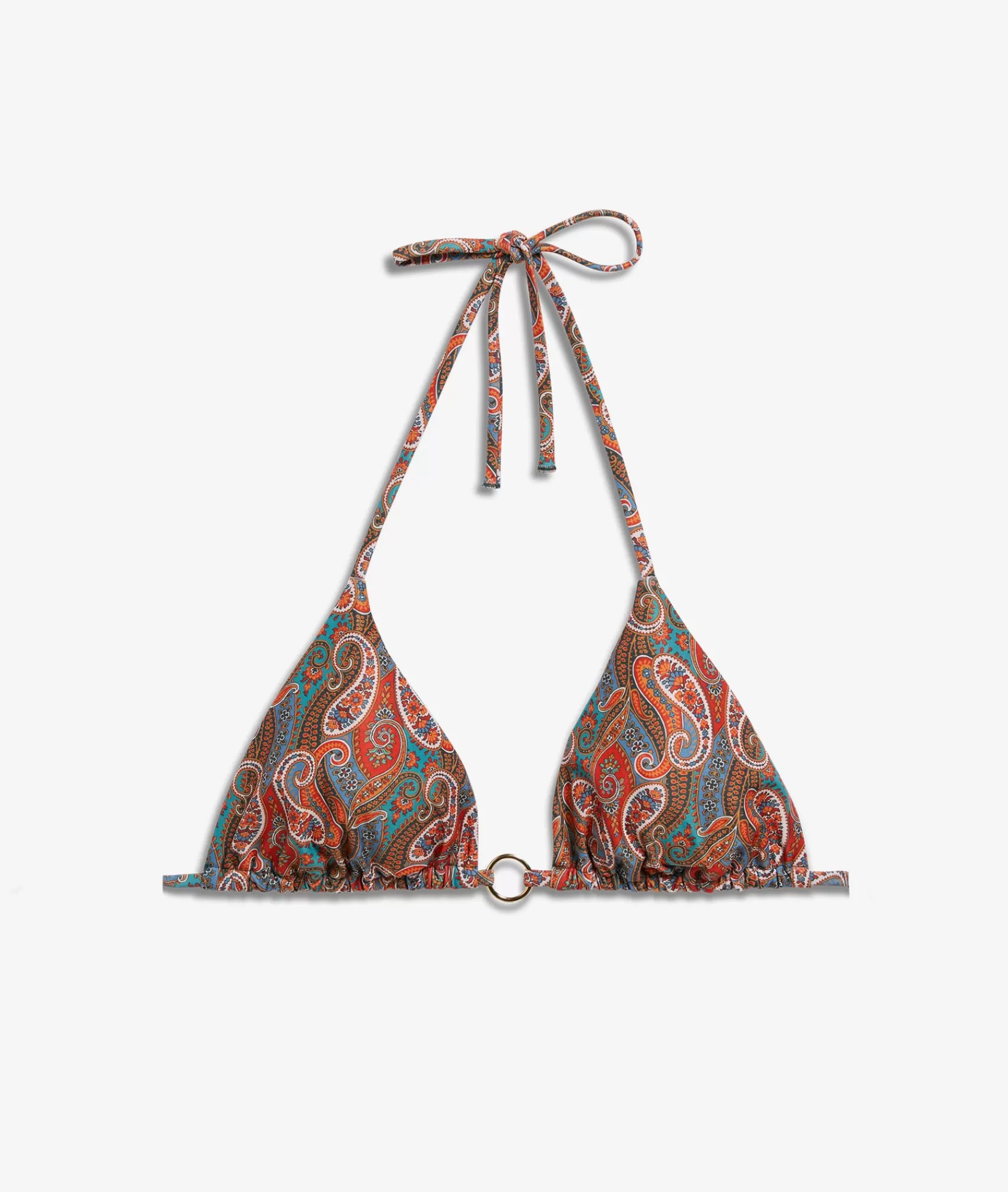 Etam Triangle Tops>Triangle Bikini Top with Pattern