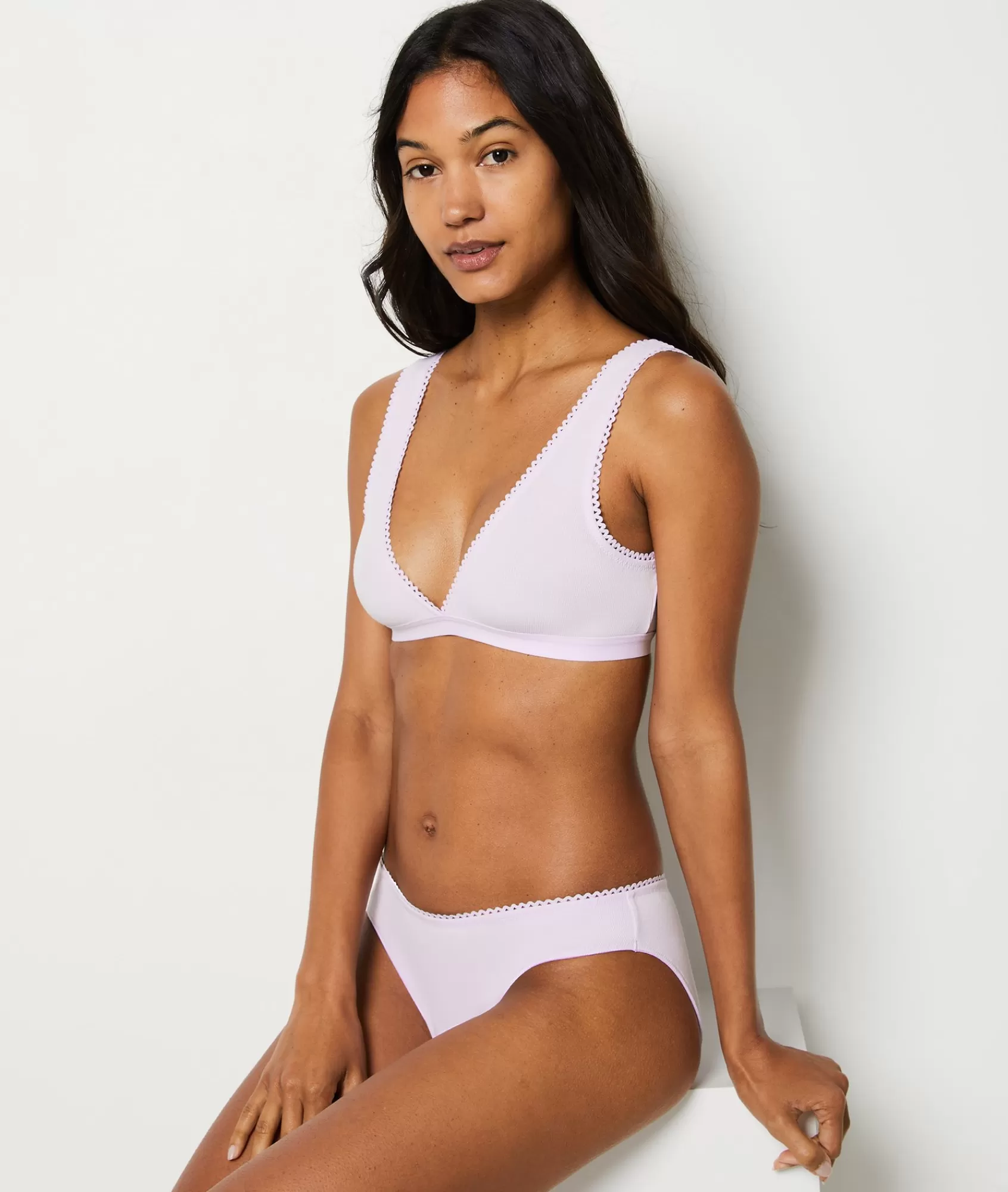 Etam Bralettes | Wireless Bras>Triangle Bralette in Cotton