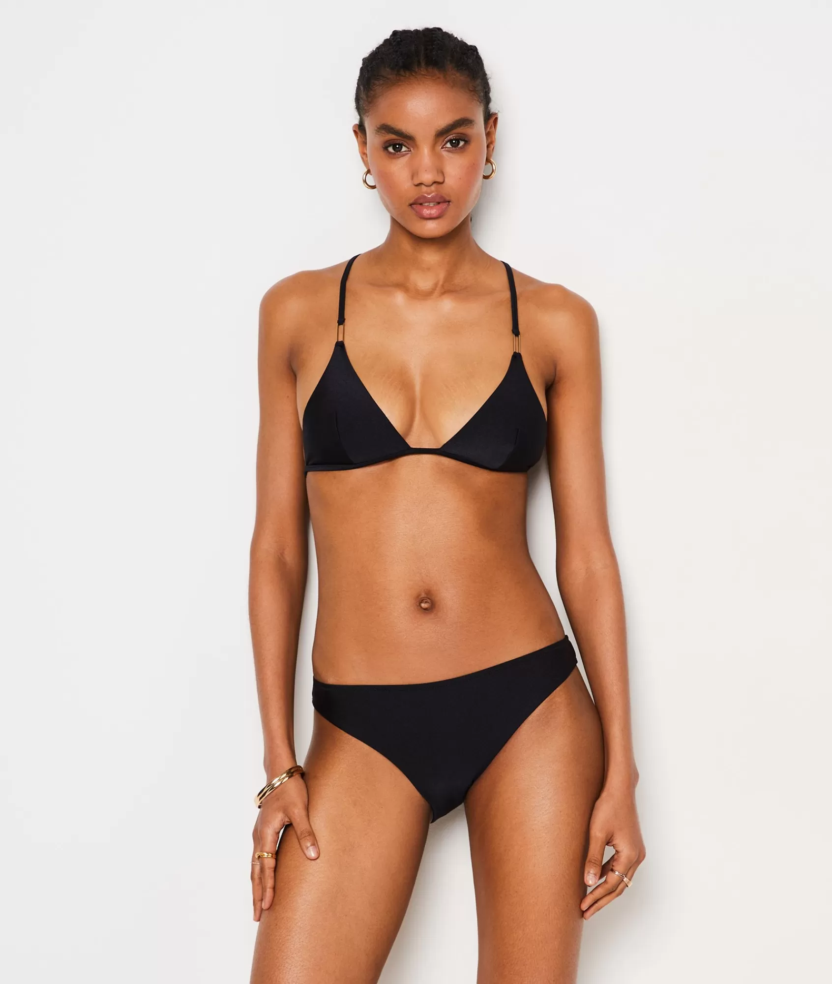 Etam Triangle Tops | Fancy Swimwear>Triangle Satin Bikini Top