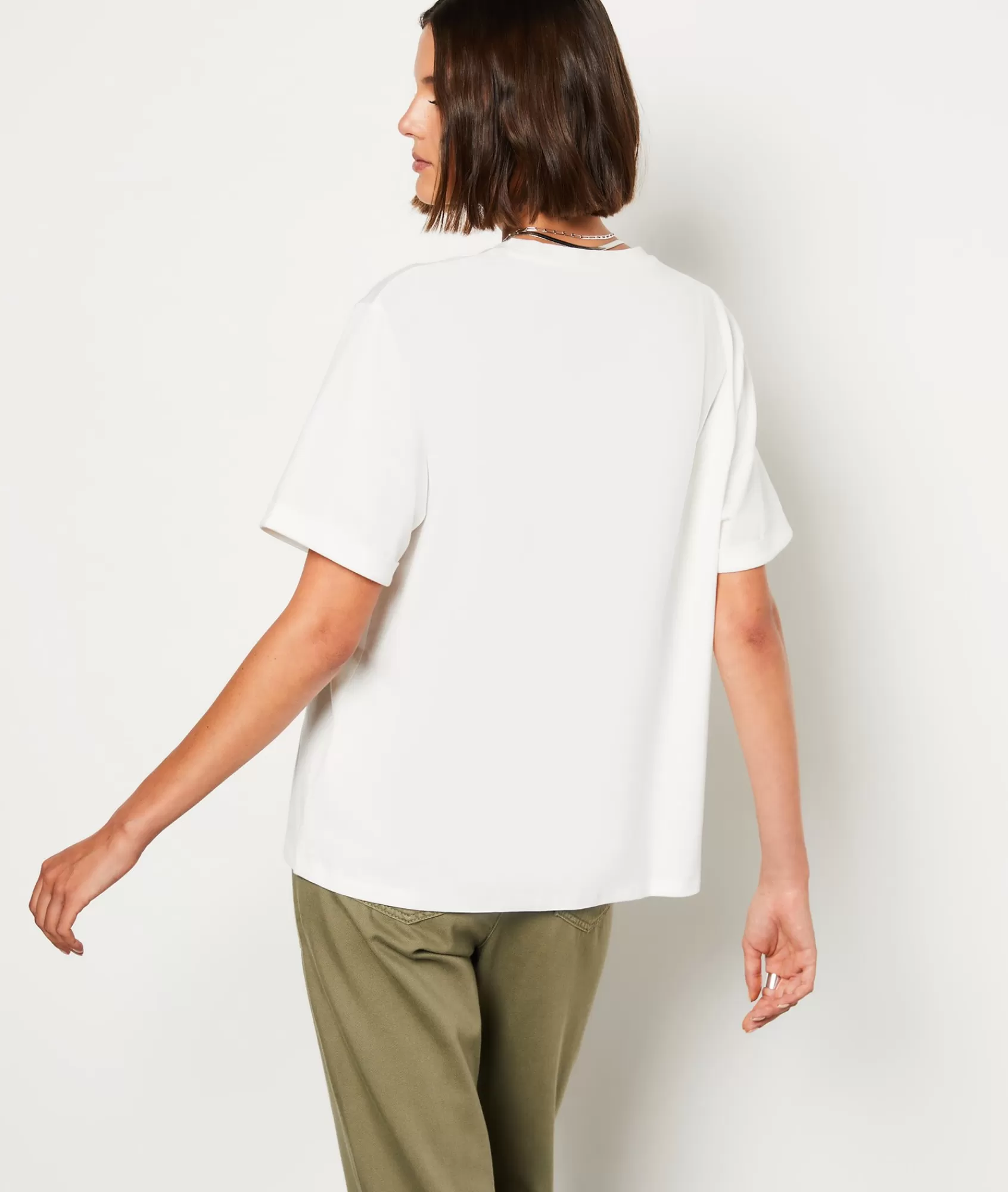Etam T-shirts>T-shirt manches courtes imprimé "Amour" en coton