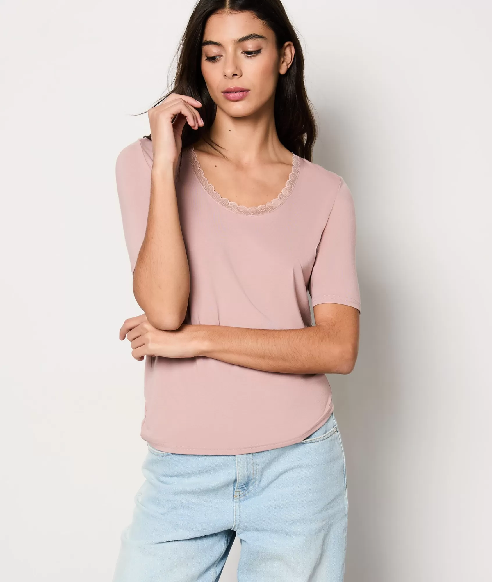 Etam Pyjama Tops>T-shirt manches courtes maille thermique