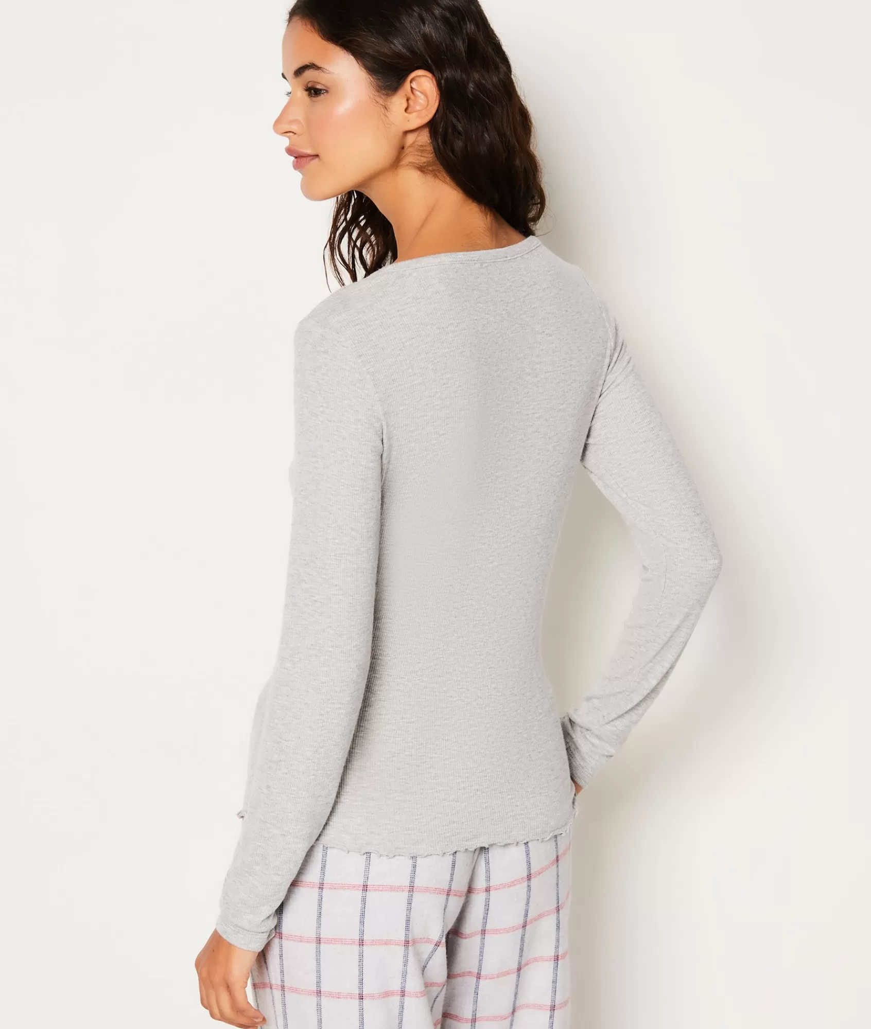 Etam Pyjama Tops>T-shirt manches longues côtelé