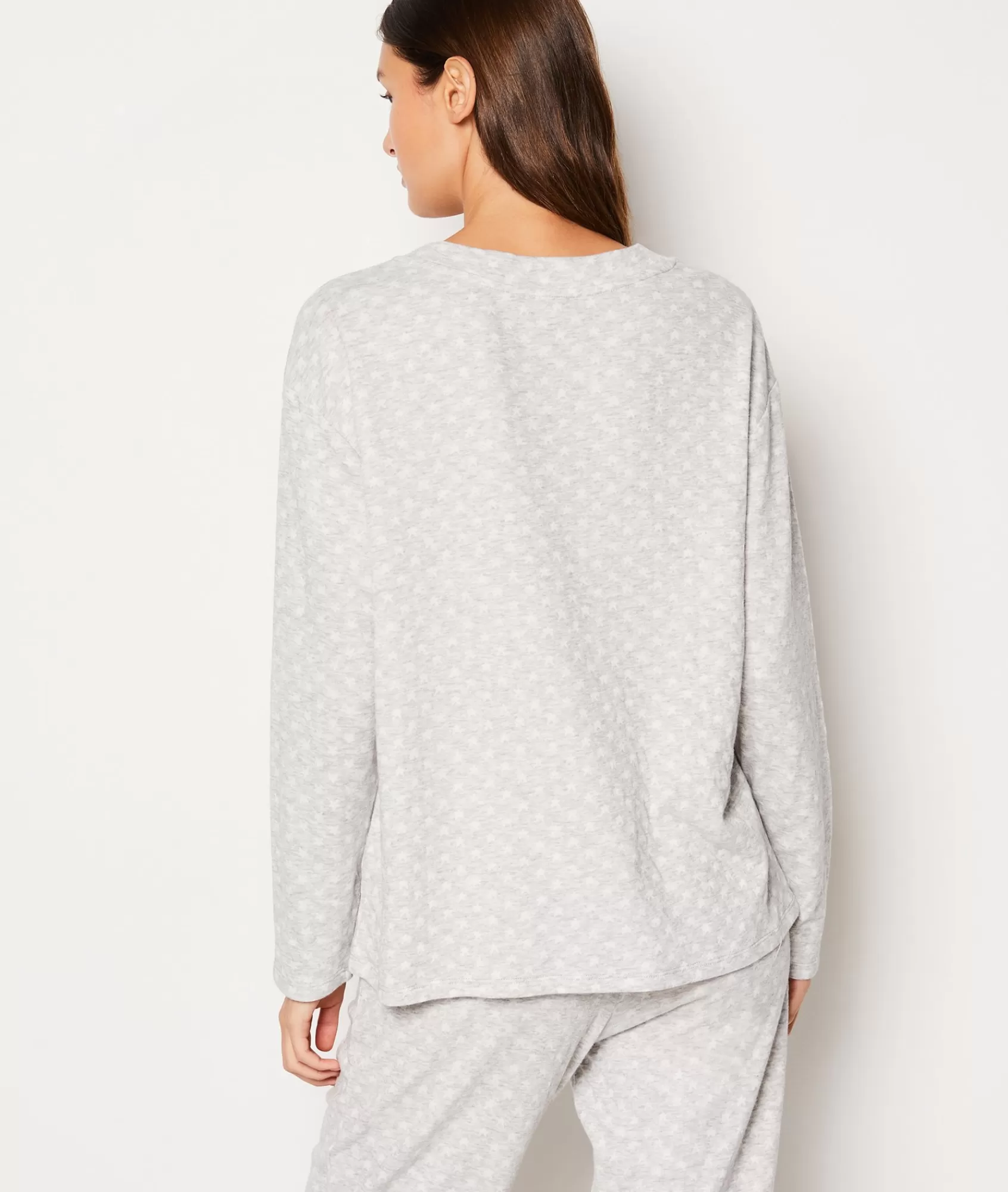 Etam Pyjama Tops>T-shirt manches longues en coton imprimé