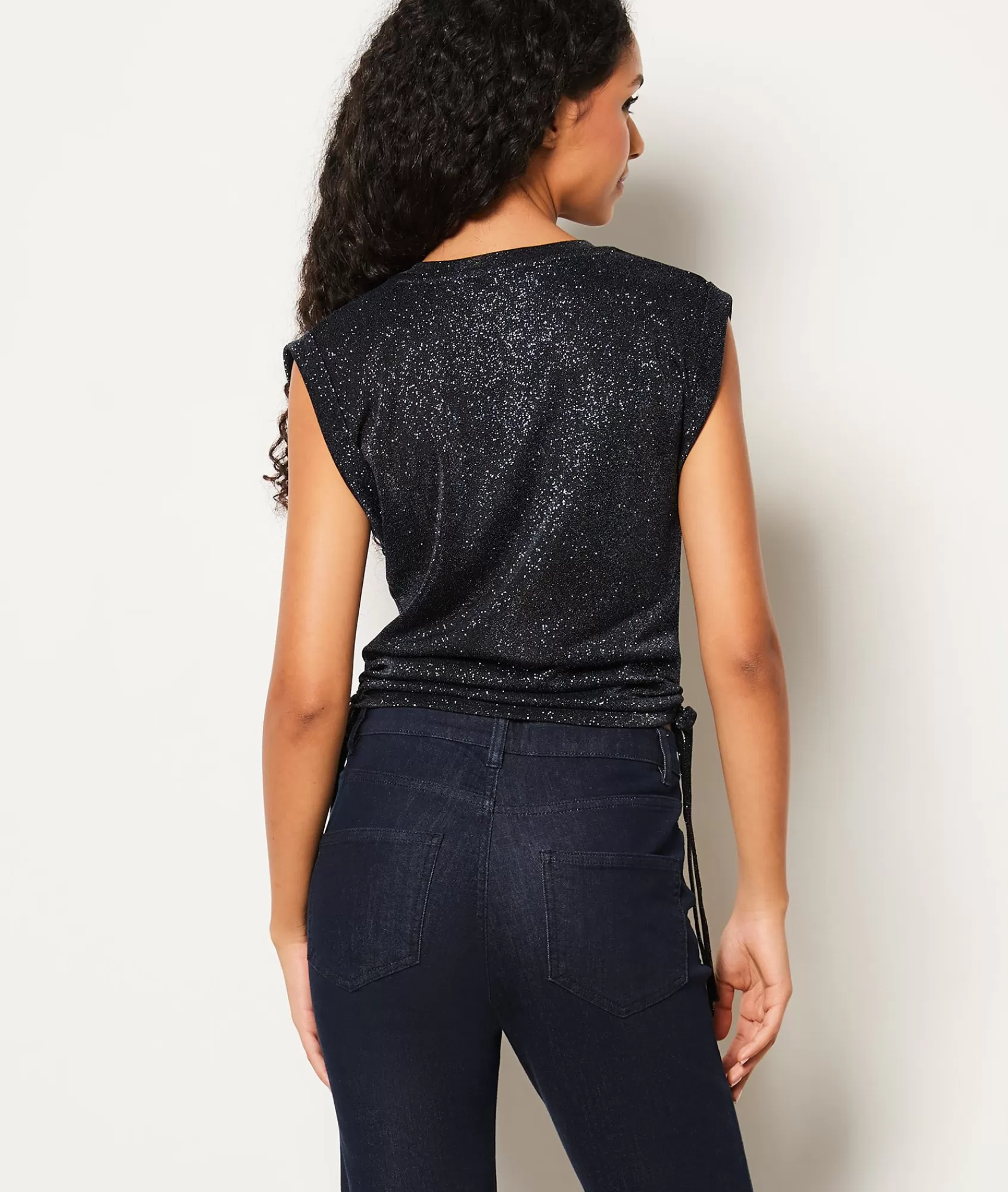 Etam T-shirts>T-shirt sans manches à paillettes
