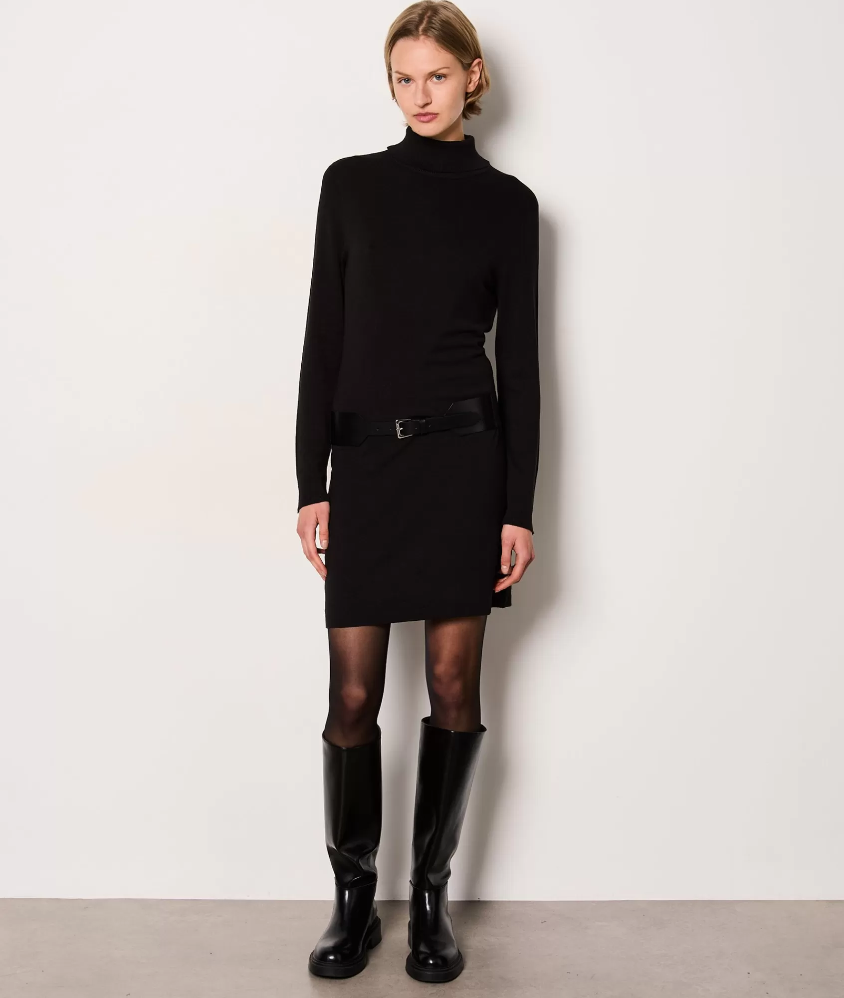 Etam Mini Dresses>Turtleneck Sweater Dress