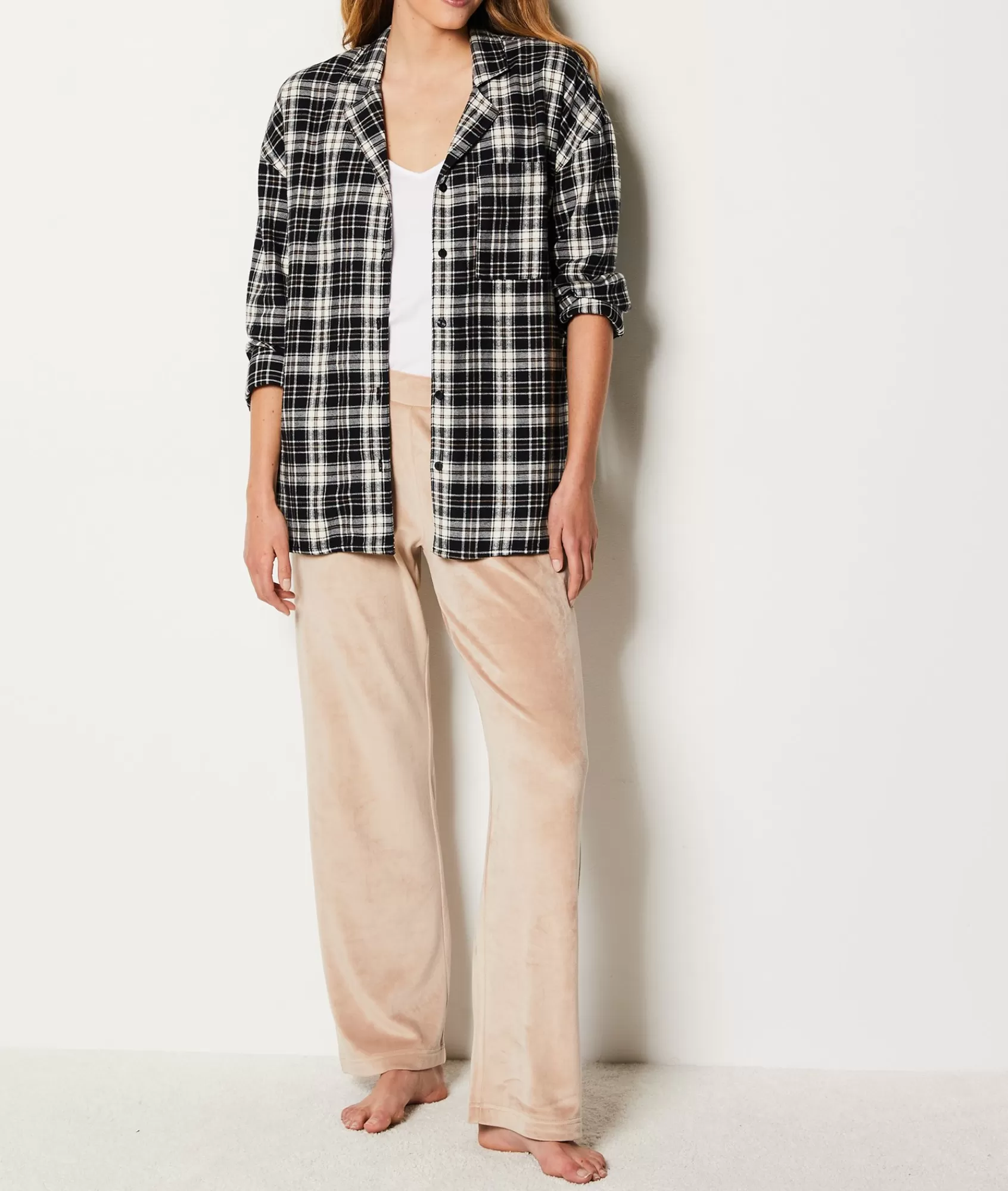 Etam Loungewear | Pyjama Bottoms>Velvet Pyjama Trousers