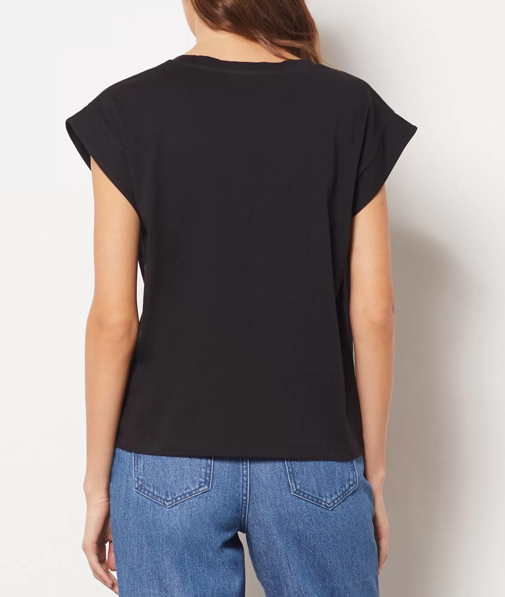 Etam T-shirts>V-neck T-shirt 100% Organic Cotton
