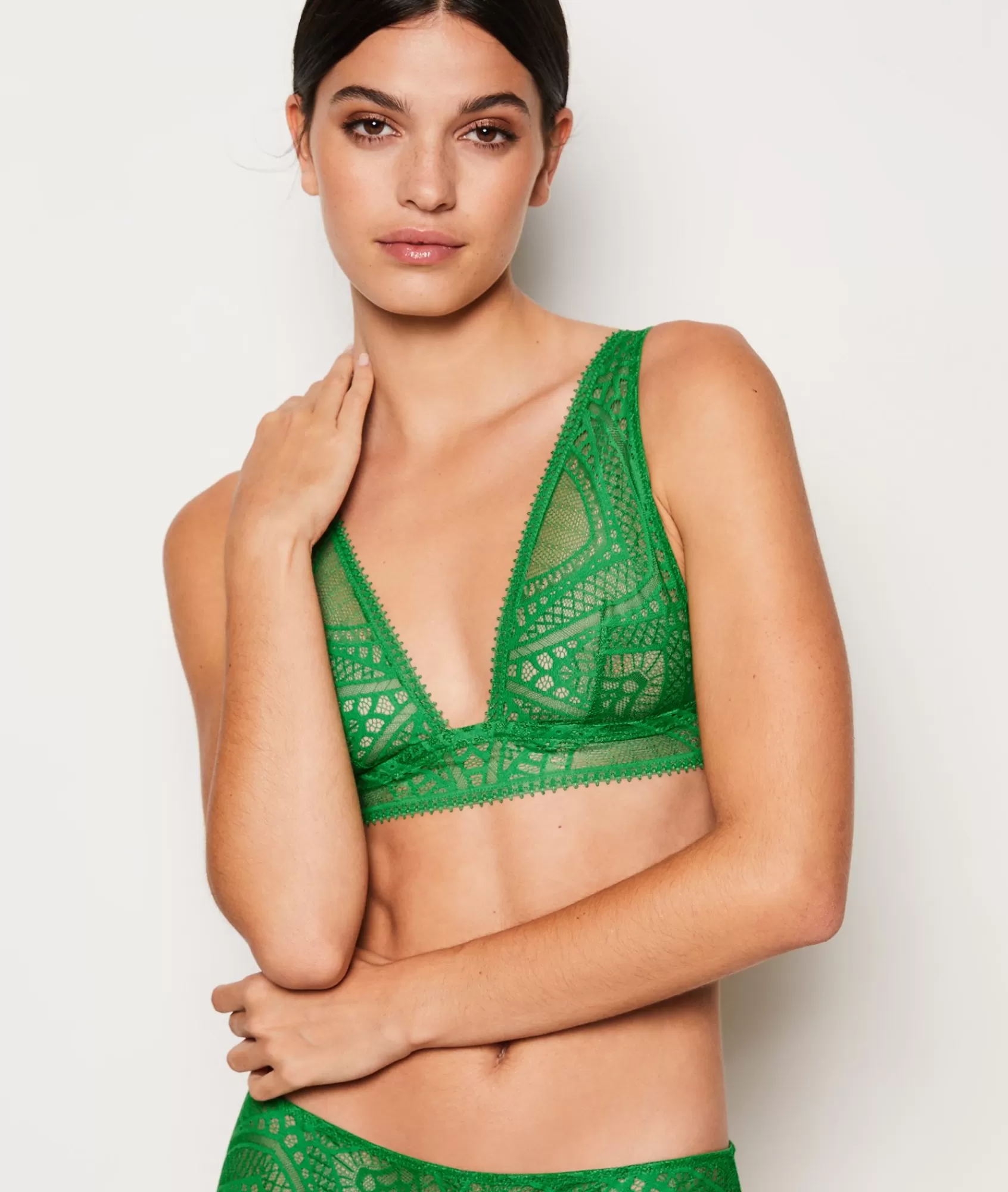 Etam Triangle Bras | Wireless Bras>Wireless Triangle Scarf Bra